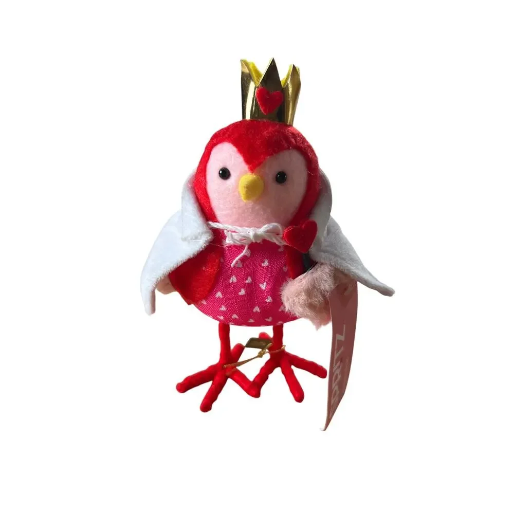 NWT Target Spritz Valentine FEATHERLY FRIENDS “QUEENIE” BIRD Queen of Hearts